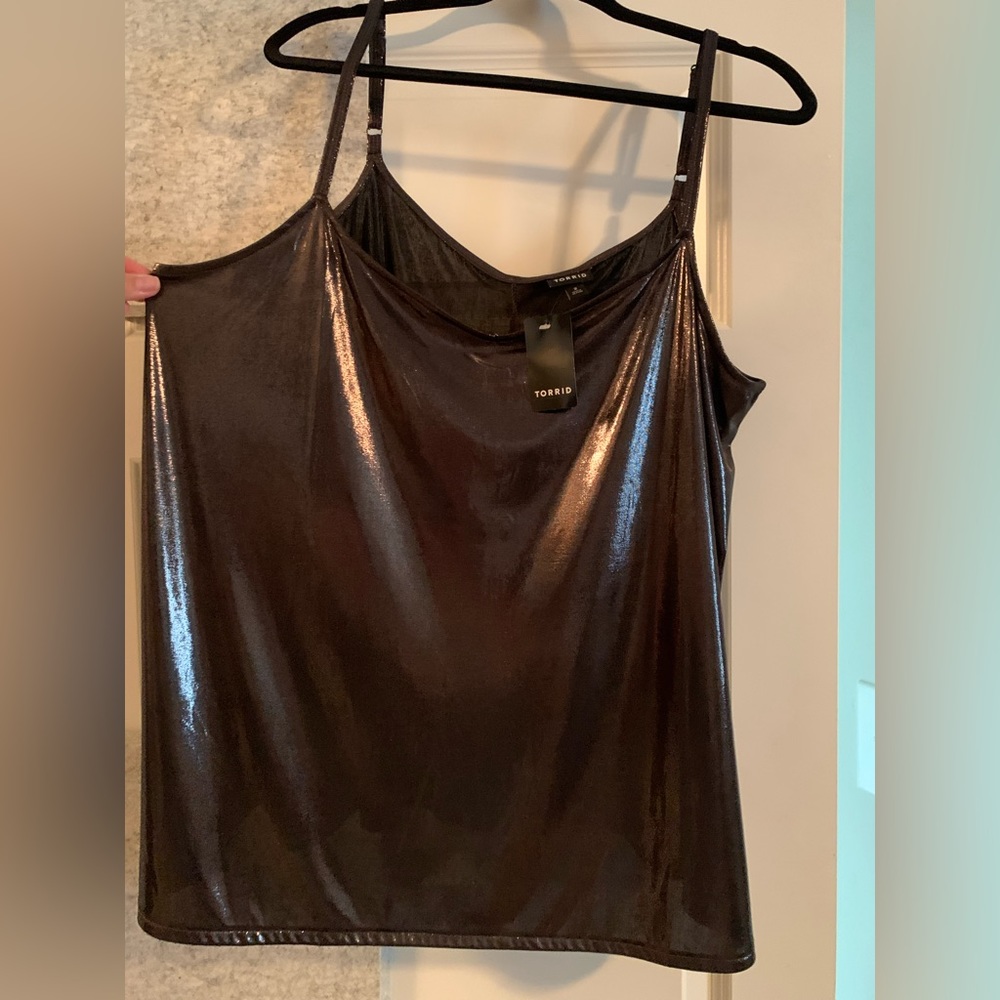 !! NEW - never worn: Black Shimmer Tank Top